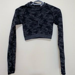 Gymshark Seamless Camouflage Crop top.